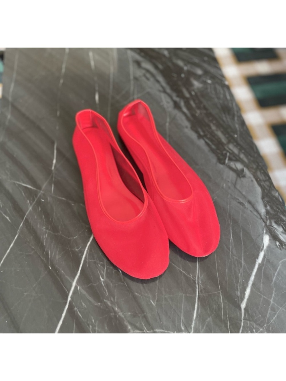 Women’s Red Slip-On Ballet Flats